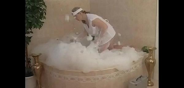  Sexy nurse with big tits fucked in a bathtub